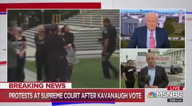 MSNBC Reporter: Anti-Kavanaugh Protests Were ‘Impromptu,’ But Also I ...