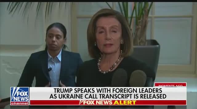 Pelosi Condemns Trump over the Ukraine Call Transcript Moments After ...