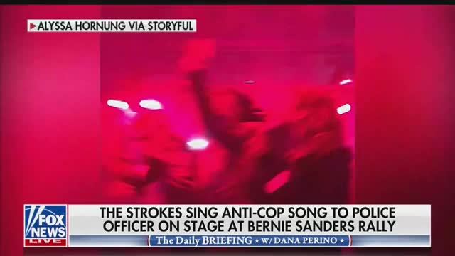 Strokes Sing 'NYC Cops' to Cops as Bernie Sanders Rally Gets Rowdy