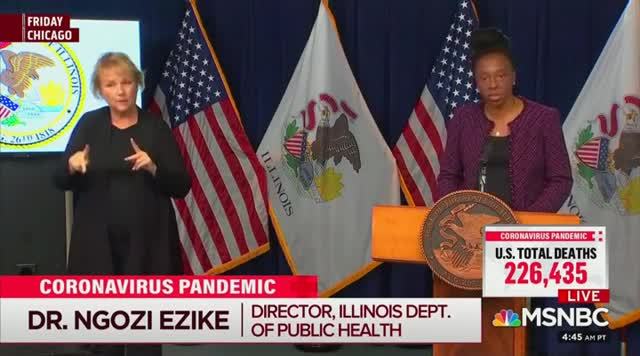 Top Illinois Health Official Brought To Tears While Giving Update on Covid-19