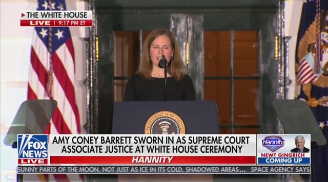 Justice Barrett Takes Her Constitutional Oath