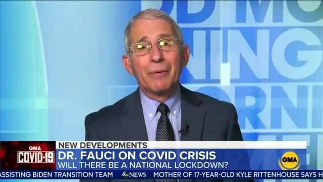 Dr. Fauci Claims ‘There’s No Appetite for Locking Down’ So We Shouldn’t Do It
