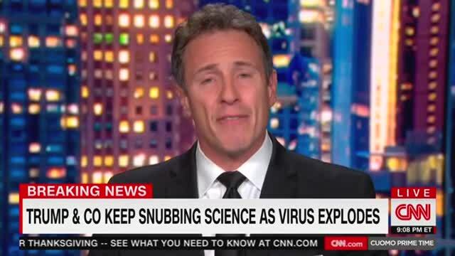 Chris Cuomo Erupts at Scott Atlas for Encouraging Large Thanksgiving Gatherings Amid Covid Spike
