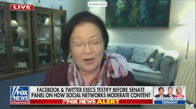 Sen. Hirono Cites Media Matters as Proof of No Bias Against Conservatives at Twitter And Facebook