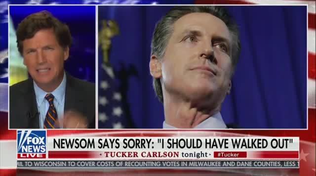 Tucker Calls out Gavin Newsom: If You Want To Live Like a Human Being You’ve Got To Be a Politician