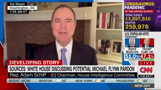 Rep. Adam Schiff on Possible Pardon of Flynn: Trump Is ‘Acting Like an Organized Crime Figure’