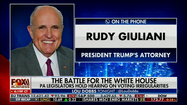 Rudy Giuliani: PA Sent Out 1.8 Million Mail-In Ballots, Got Back 2.5 Million, Certifying Election Would Be Perjury