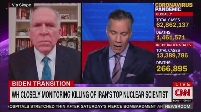 Brennan: Killing of Iranian Nuclear Scientist Violates ‘Standards of International Behavior’
