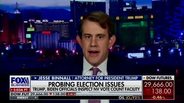Trump Attorney on Nevada Lawsuit: We Are Presenting to the Court that Over 40,000 People Voted Twice in the Election