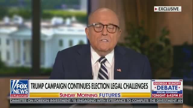 Rudy Giuliani Claims Alleged Voter Fraud Was Organized in Washington