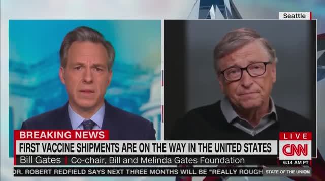 CNN’s Tapper to Bill Gates: How Much Credit Does Operation Warp Speed and President Trump Deserve?