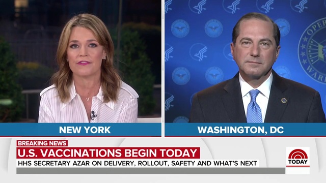 HHS Secretary Alex Azar to Americans: ‘Please Get the Vaccine’