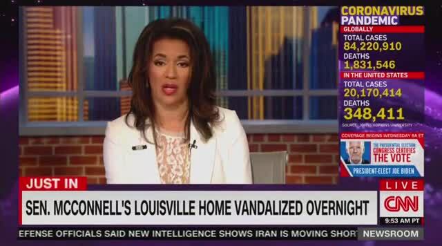CNN: Sen. McConnell’s Louisville Home Vandalized Overnight