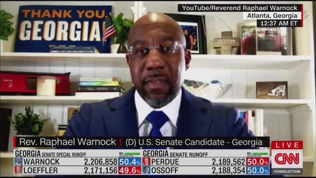 Rev. Warnock: Georgia, I Am Honored By the Faith You Have Shown in Me