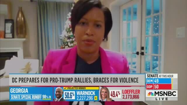 Mayor Bowser Says the City Is ‘Absolutely Prepared’ for the Pro-Trump Protests
