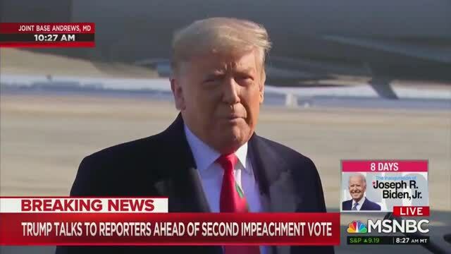 MSNBC Cuts away from Trump After He Says His Comments Were ‘Appropriate’ Compared to Dems’ Incitements