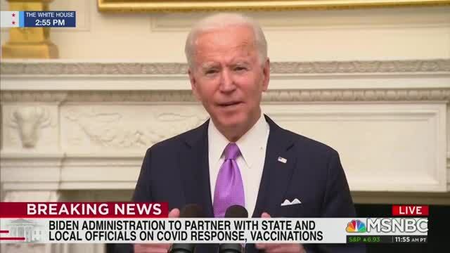Biden Pleas That Everyone Wear a Mask For His First 100 Days in Office: ‘It’s a Patriotic Act’