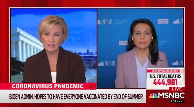 MSNBC Medical Guest: By the End of Summer Everybody Will Be Vaccinated