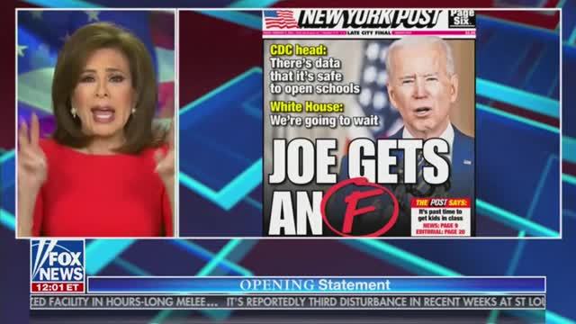 Judge Jeanine Slams Teachers Unions: Not Only Have You Failed the American Children, But America as Well