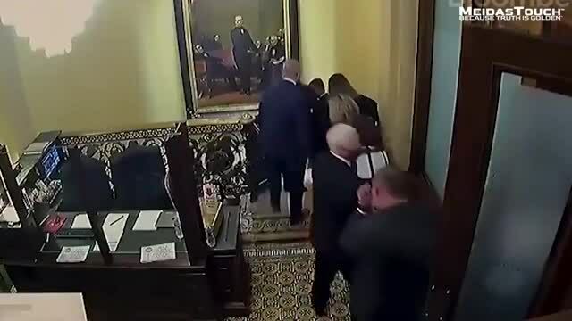 Impeachment Video Shows Pence Had ‘Nuclear Football’ as He Escaped Capitol Riot