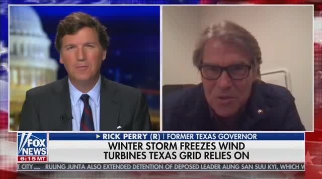 Rick Perry on Frozen Wind Farms: In AOC’s World Ten Years From Now, There Will Be No Power To Keep Us Warm