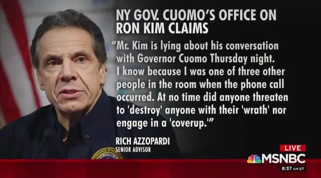 De Blasio: A Lot of People in N.Y. Received Threatening Phone Calls from Gov. Cuomo