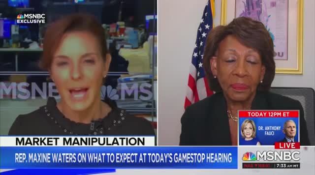 Rep. Waters on Reddit: ‘We’re Going to Find out’ Who Is on WallStreetBets