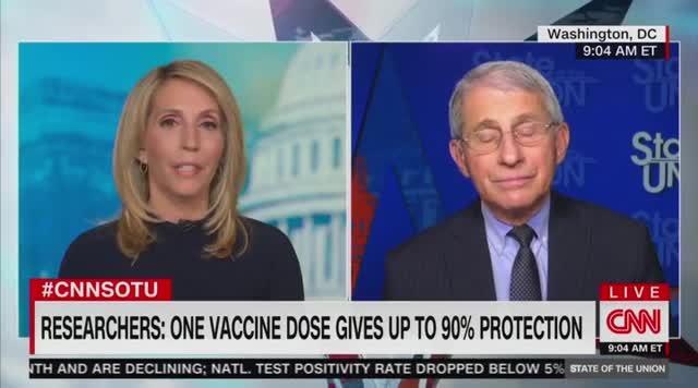 Dr. Fauci: We Don’t Know How Durable the Effect of Pfizer Vaccine Will Be
