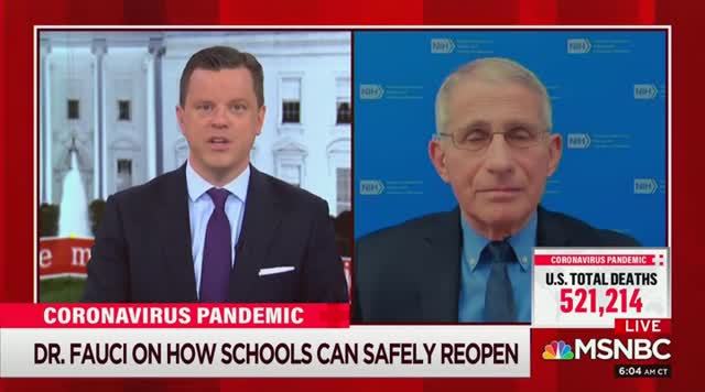 Dr. Fauci Now Says Schools Should Update Their ‘Ventilation Systems’ Before Opening