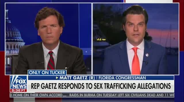 Matt Gaetz Accuses Fmr. DoJ Official of Extortion for Tying Him To Sex Trafficking; I Don’t Need Biden’s Pardon
