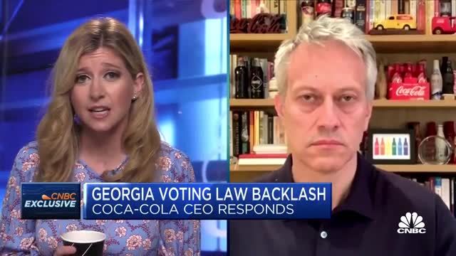 Coca-Cola CEO Says the Georgia Voting Law Is ‘Unacceptable’ and ‘It Is a Step Backward’