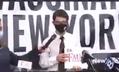Man Performs Strange Ode to Dr. Fauci at NYC Vaccine Event