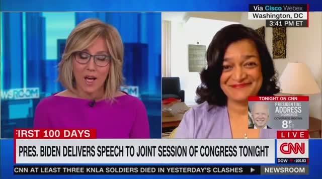 Rep. Jayapal: I Agree with AOC, Biden Has Exceeded Progressives’ Expectations