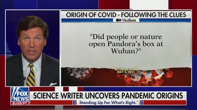 Tucker: The First Covid Patient Came from a Wuhan Lab Funded By America Under the Authority of Fauci