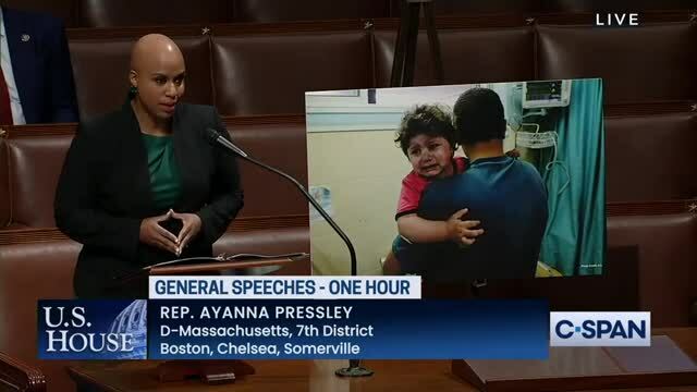 Rep. Ayanna Pressley Blames Israel for Rocket Attacks from Terrorist Group Hamas