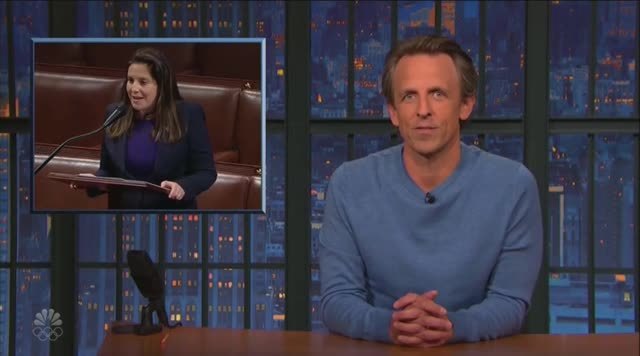 Meyers: Did Stefanik Just ‘Yada-Yada-Yada’ the Pandemic? They’re ‘Desperate To Erase the Horrors of the Trump Presidency’