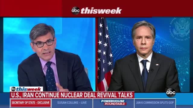 Antony Blinken: President Joe Biden Is Working To Lift Sanctions on Iran Even Though Iran Funds Terror