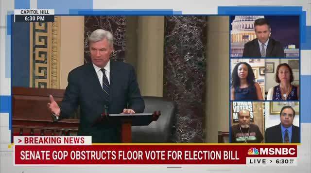 MSNBC Guest on Defeat of Dems’ Election Bill: The Senate Is an American Form of ‘Apartheid’