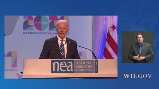President Biden: ‘If I Didn’t Support the NEA, I’d Be Sleeping in the Lincoln Bedroom Alone’