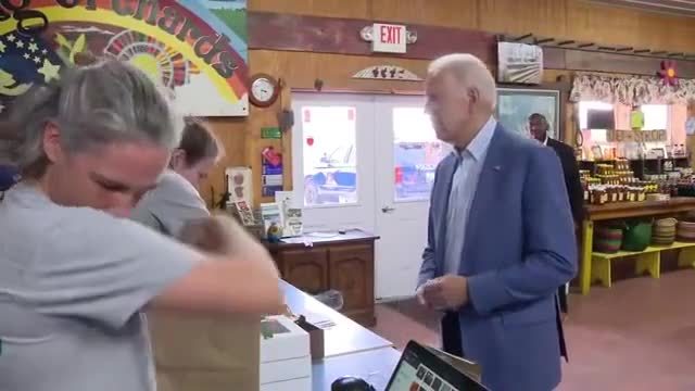 Confused Joe Biden Has to Pull out Notes to Answer Question on Russia
