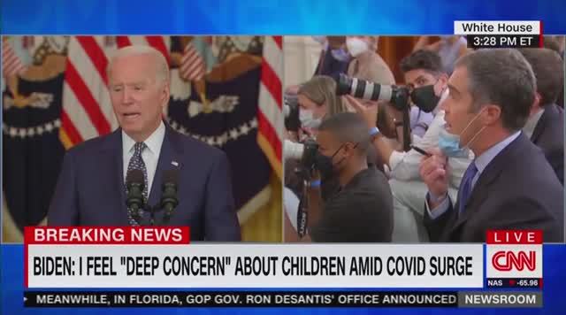 Biden: We Are Checking if I Have Powers to Intervene in Texas, Fla. On Mask Mandates