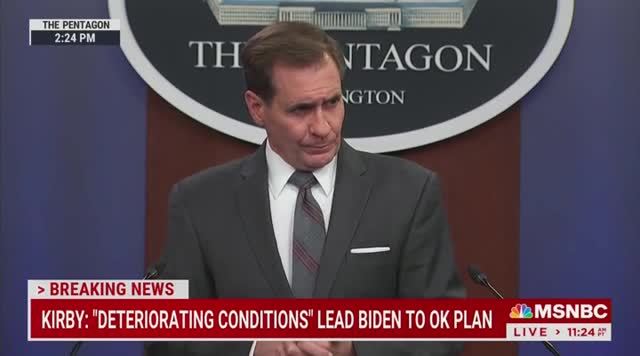 Pentagon Spox: The Lack of Resistance the Taliban Have Been Facing Is of Great Concern