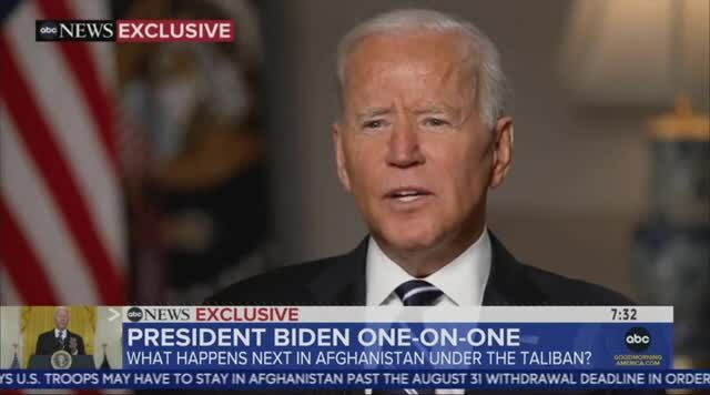 Biden: The Taliban Is Facing an ‘Existential Crisis’