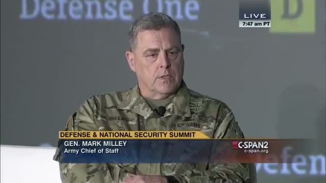 General Mark Milley Says China Is ‘Not an Enemy’ During a 2015 National Security Summit