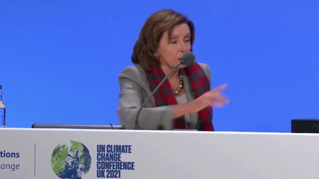 Pelosi at COP26: America Is Back After a Dark Period under Trump