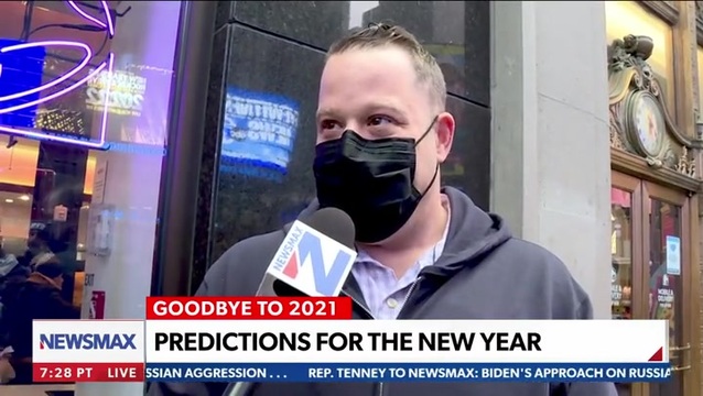 Newsmax Reporter Asks New Yorkers About 2022 Predictions: Biden Is a Puppet and Will Be Removed from Office by December 2022
