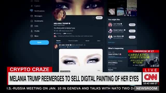 CNN: Melania Trump Reemerges to Sell Digital Painting of Her Eyes
