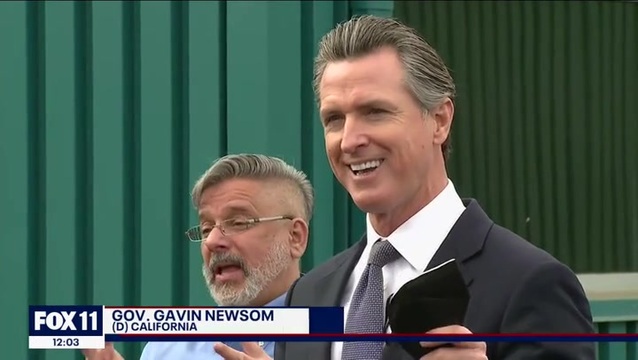 Newsom Defends Himself After Breaking Covid Masking Rules Again: Had Mask on My Hand!