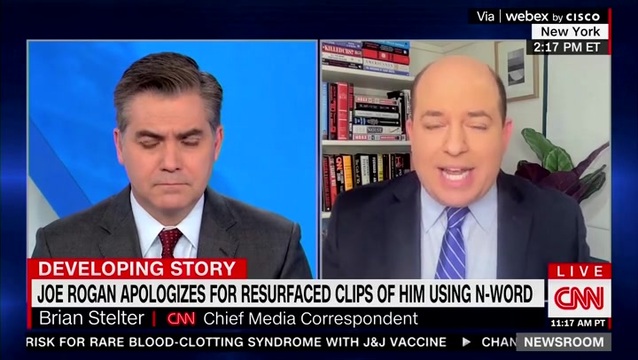 CNN’s Stelter: Joe Rogan’s Language Around Race Just as Problematic as His Rhetoric on Vaccines