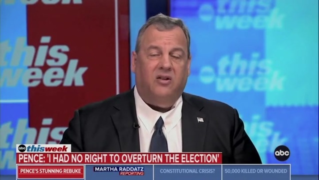 Christie: ‘Jan. 6th Was a Riot Incited by Donald Trump’